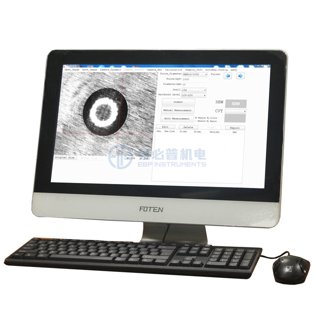 Brinell Độ cứng Dấu ấn Thụt lề Hệ thống phần mềm đo lường tự động THBS-A